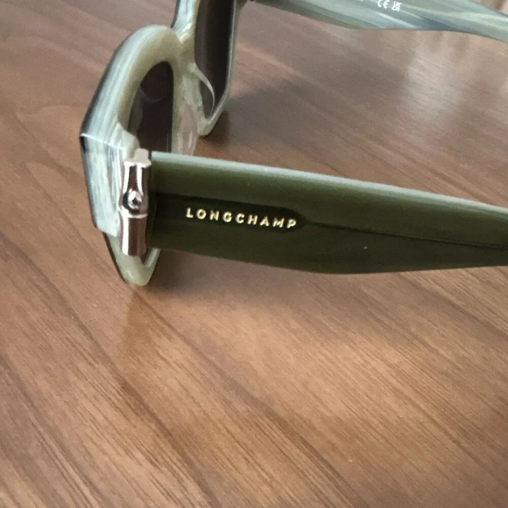 Longchamp LO745S  Size 53-17 with case green Lens with prescription pre owned